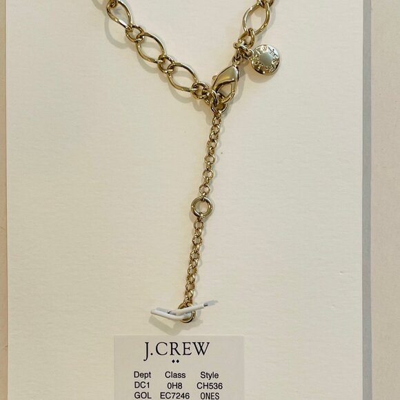 J Crew. Gold Chain Oval Link charm chain Necklace Length: 16" with a 2" extender - Picture 9 of 14